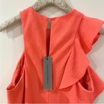 Black Halo sonny neon coral ruffle sleeveless mini dress Photo 4