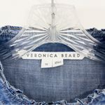 Veronica Beard  Tes Ruffle Chambray Button Up Shirt Indigo Size 10 Medium Photo 6