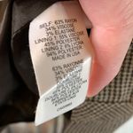 Nanette Lepore 🚫SOLD🚫 Brown Houndstooth Ruffled & Ruched Pencil Skirt Size 6 Photo 5