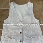 American Eagle Dress Womens Size Large Cream Corduroy Mini Button Down Tank Photo 2