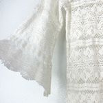 Billabong Women's Crochet Lace Beach Tunic Top Size Medium Boho Vanilla Girl Photo 4