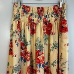 THE GREAT 100% Silk Viola Echo Rose Floral Print Maxi Skirt Size 2 Red Photo 2