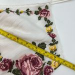 Forever 21 Cross Stitch Floral embroidered Maxi Dress White Rayon Photo 4