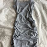 Amazon Light Blue Ribbed Cutout Dress Photo 2