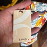 NWT Lively Swim Bandeau w/ detachable straps Day Break Floral Print Size Small White Photo 2