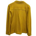 525 America  Mustard Yellow Knit 2 Button Blazer Jacket with Pockets Womens Large Photo 13