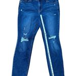 Old Navy Pop Icon Skinny Distressed Mid Rise jeans Sz 8 short Photo 4