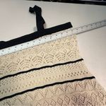 Chic Strapless Cream and Black Crochet Dress NWOT Size undefined Photo 2