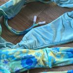 Blackbough  Floral Blue and Yellow Bikini Bottom Photo 5