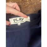 play comme des garcons navy blue t shirt woman's L Size L Photo 4