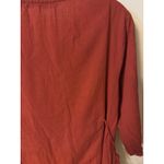 Zudio Women's Burnt Red/orange Embroidered Folk Style Dress Orange Size XL Photo 9