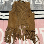 Vocal  Brown Fringe Vest Photo 0