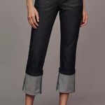 Maeve Anthropologie  Cuffed Crop High-Rise Straight-Leg Jeans Photo 1
