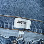 AGOLDE Toni Straight Slim Leg Jeans Distressed Mid Rise Denim Womens Size 28 Photo 3