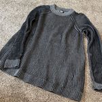 Lands' End Lands’ End Women Monochrome Striped Crewneck Sweater size medium 100%cotton Photo 5