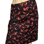 Chris Kellogg Women’s Size 6 Black Red Chili Peppers All Over Print Cotton Skirt Photo 0