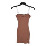 Windsor  extra small spaghetti strap brown mini dress  tight stretchy & ribbed Photo 1