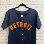 Victoria's Secret PINK MLB Collection Detroit Tigers Baseball Jersey Medium Blue Photo 1