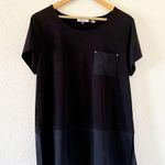 Calvin Klein pocket tunic blouse hem split size Large Photo 0