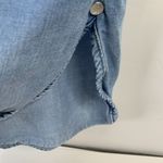 Neon Buddha Size S Shirt Dress Chambray 100% Tencel Long Sleeve V Photo 6