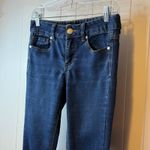 Wild Fable High Rise Skinny Dark‎ Wash Distressed Denim Jeans, Trendy Size 8 # Blue Photo 3