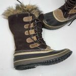 Sorel Joan of Arctic 1540-010 Lace Up Tall Winter Boots Brown Tan Women's Sz 9 Photo 1