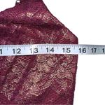 Dress the Population NWT  Antoinette Sleeveless Burgundy Gold Lace Maxi Dress S Photo 6
