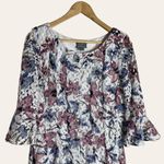 Rabbit Rabbit Rabbit Design 3/4 Bell Sleeve Floral Lace Fit Flare Dress 14 Size 12 Photo 2