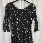 Unique Vintage Black&Silver Delores Galaxy Print 50’s Swing Dress Sz.M/6-8 Photo 3