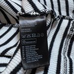 Divided H&M  Fit and Flare Stripe Collar Mini Dress Size 6 Waffle Knit Stretch Photo 4