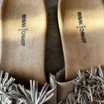 Minnetonka Womens Fringe Slides Sandals Beige Casual Slip On Flats
Size 10 Photo 2