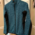 Marc New York  Full Zip Fleece Jacket Teal Size Small‎ Photo 0