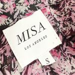 MISA Los Angeles MISA Floral Blouse Black Pink Sz S Photo 9