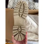 ZARA NWT Women Bloggers Favorite Leather Lug Sole Boots size 9 in Tan Minimalist Photo 3