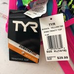 Tyr. Womens Enso Trinityfit Bikini Top Strappy Geometric Colorful Pink XL (14/16) Photo 5