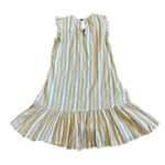 Marine layer  Colorful Stripe Mini Dress Fit-N-Flare Linen Blend Size Small Women Photo 4