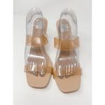 NEW DV Dolce Vita Women's Nude Clear Strap Slip On Selsta Heels Sandal Size 11 White Photo 4