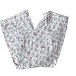 Carol Hochman Women's M Graphic Print Pajama Set White Collared Button Photo 2