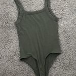 American Eagle Outfitters Green ribbed Bodysuit Photo 1