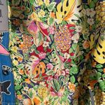 RE/DONE $295 NWT MULTI PINEAPPLE OVERSIZED CROPPED SHIRT SZ SMALL Photo 4