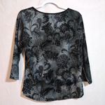 Sami & Jo Y2k Gothic Velvet Burnout Corset Fairycore 3/4 Sleeve Top Size L Photo 6