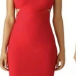 Elizabeth and James Aldridge Cut Out Sheath Dress Red Size 0 Photo 0
