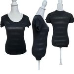 Ann Taylor Black Lightweight Knit 100% Cotton Short Sleeve Sweater Size XS Photo 1