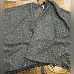 Woolrich  Black, Gray & Tan Fringe Blanket Wrap Poncho One Size Fits Most Photo 3