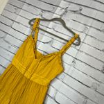 Forever 21  Yellow Sleeveless Mini Summer Dress L Zip Closure Trendy Sunshine Y2K Photo 6