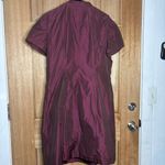 Burberry women’s Burgundy midi Drees size 14 Photo 5