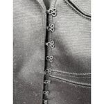 Robert Rodriguez Open Cut Arm Holes Belted Wool Blazer Jacket Black Size 10 Photo 2