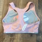 Nike Women’s Racerback Athletic Padded Sports Bra Pink and Gray Size Medium Photo 8