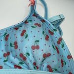 Cider  Blue Cherry Print Bikini Women’s Size S Photo 3