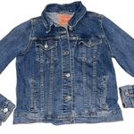 Levi's Levi’s Original Cropped Denim Trucker Jacket Women’s size Medium Photo 3
